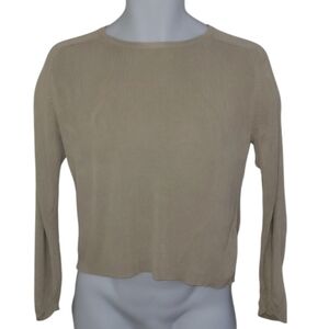 Ann Taylor Silk Organic Monotone Classy Office Ribbed Sweater - Women's